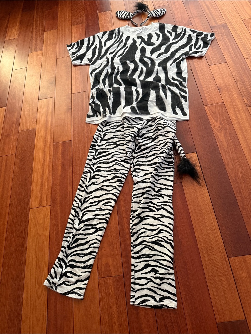 Zebra Print Costume - Black & White